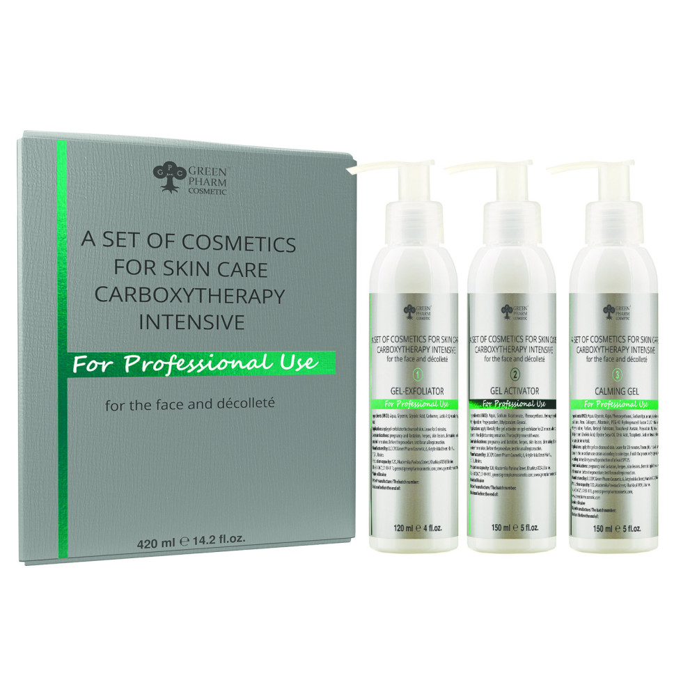 ZESTAW KOSMETYCZNY DO PIELĘGNACJI SKÓRY KARBOKSYTERAPIA INTENSYW DO TWARZY I OBSZARU DEKOLTU 420ml