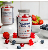 Keto Żelki z Kreatyną – Owoce Leśne | NMN + Elektrolity | Bez Cukru