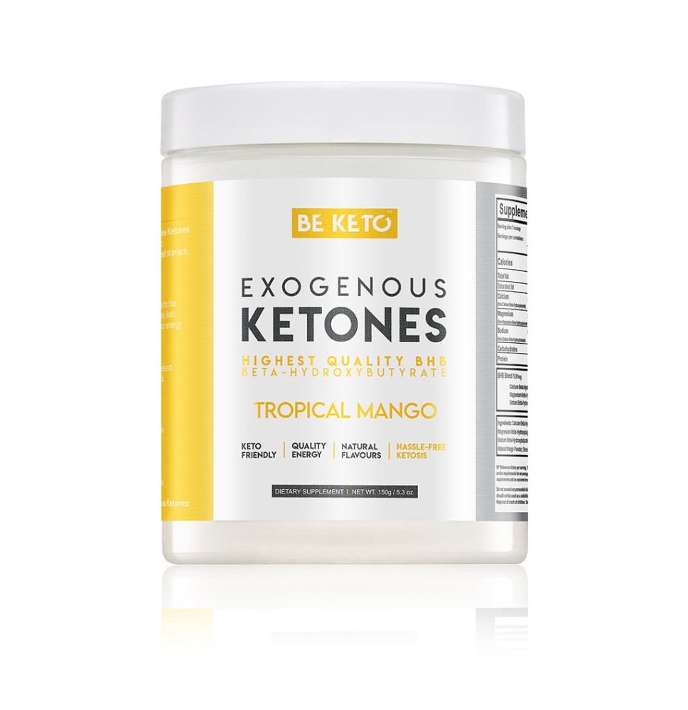Ketony Egzogenne BeKeto™ Tropikalne Mango 150g – Suplement Keto & Energia