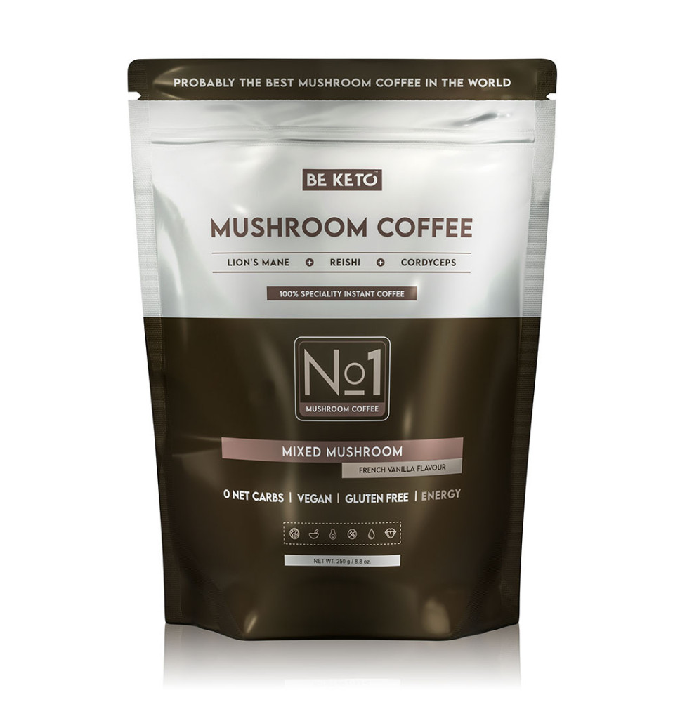 Mushroom Kawa Rozpuszczalna - Lion’s Mane, Cordyceps, Reishi – 250g