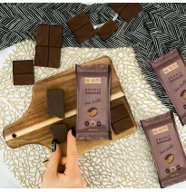 Keto Baton Podwójna Czekolada 40g - Wysokobiałkowy, Bez Cukru, Low Carb