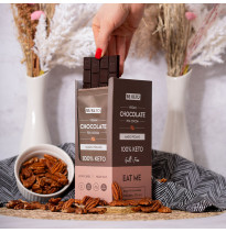 Wegańska Keto Czekolada Orzech Pekan 80g – BeKeto | Niskowęglowodanowa, z MCT