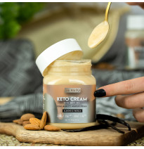 Keto krem migdałowy z wanilią – zdrowa słodycz bez cukru na diecie ketogenicznej