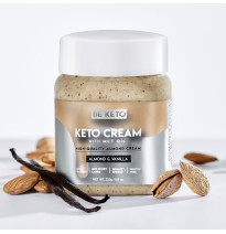 Keto krem migdałowy z wanilią – zdrowa słodycz bez cukru na diecie ketogenicznej