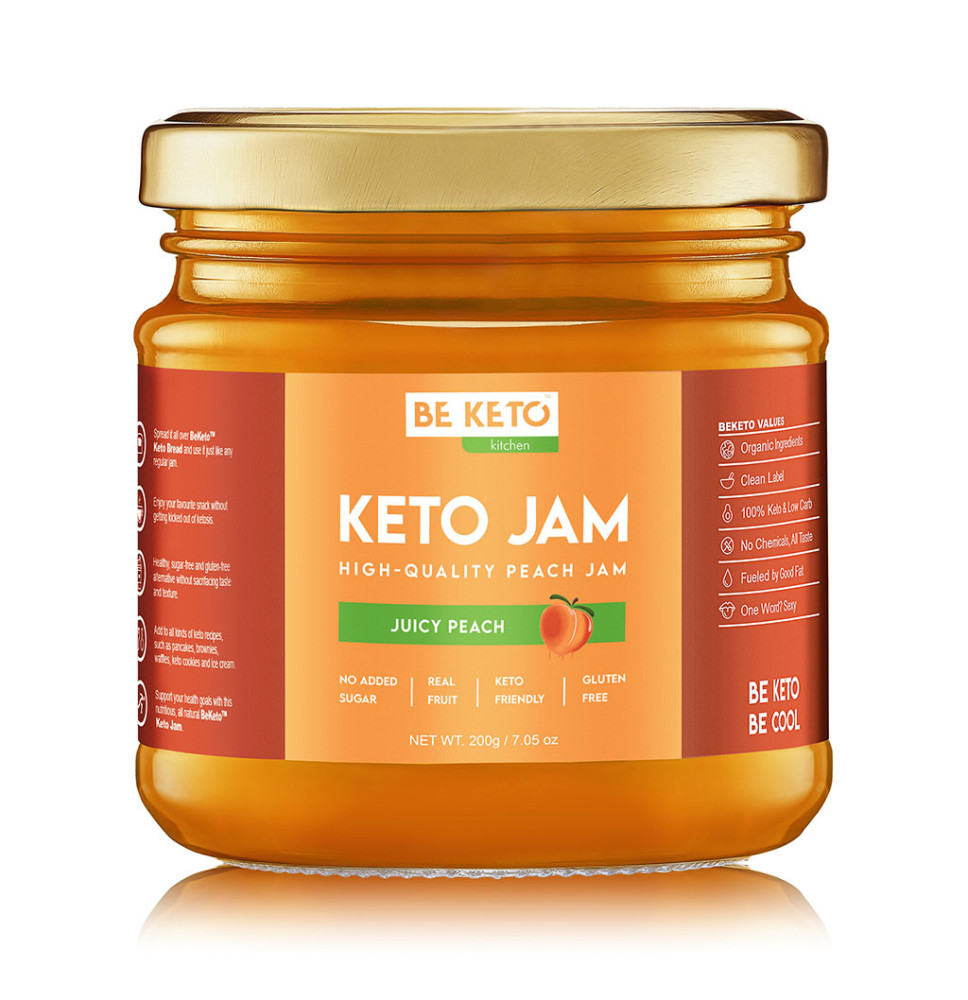 Keto Dżem™ Soczysta Brzoskwinia 200g – bez cukru, low-carb, idealny na keto