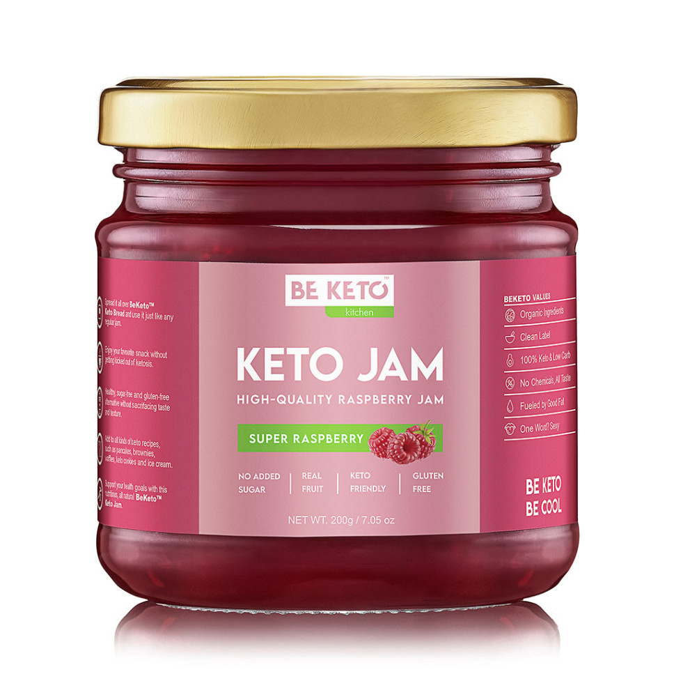 Keto Dżem™ Super Malina 200g – naturalny, bez cukru, niskowęglowodanowy