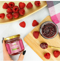 Keto Dżem™ Super Malina 200g – naturalny, bez cukru, niskowęglowodanowy