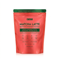Matcha Latte Naturalna Truskawka 250g – Matcha z MCT C8, Kolagenem i Ghee