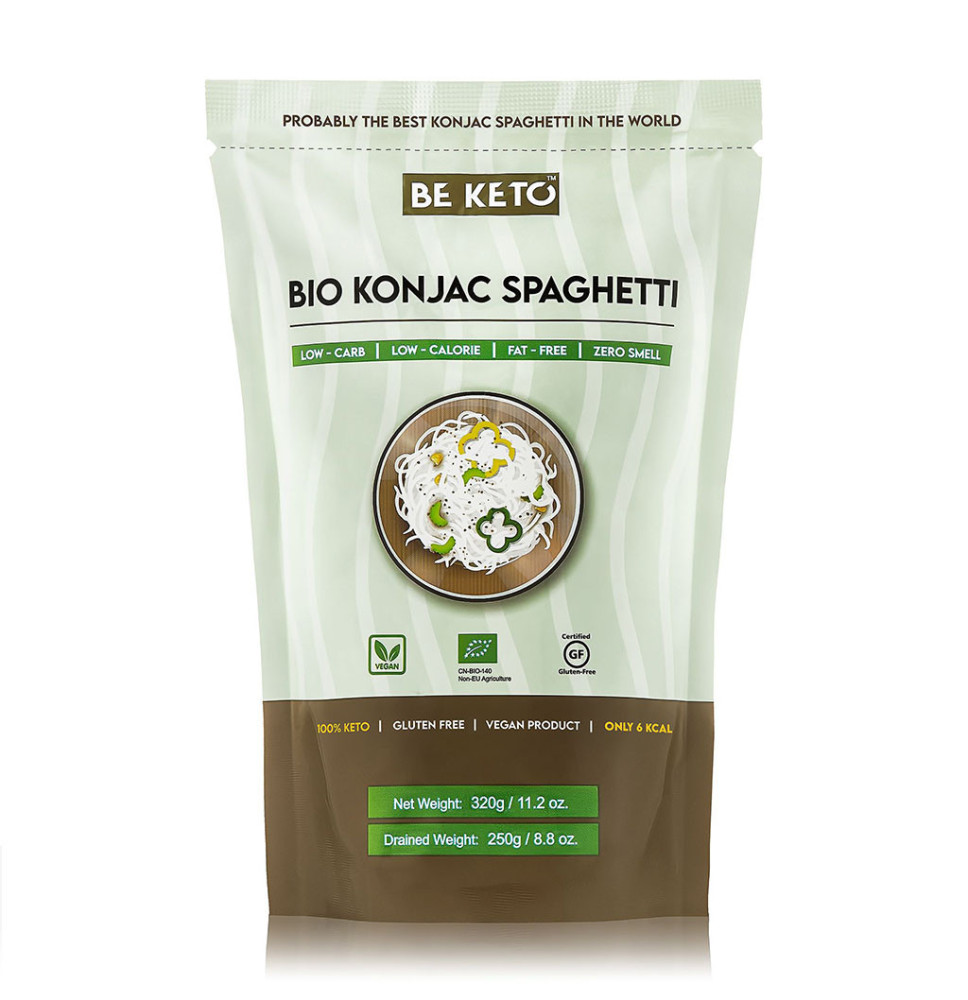 Konjac Spaghetti BeKeto 320g - niskokaloryczny makaron keto