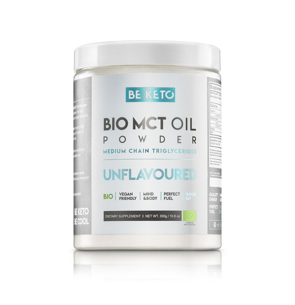 BIO Olej MCT w proszku – Bezsmakowy 300 g | lekko przyswajalny
