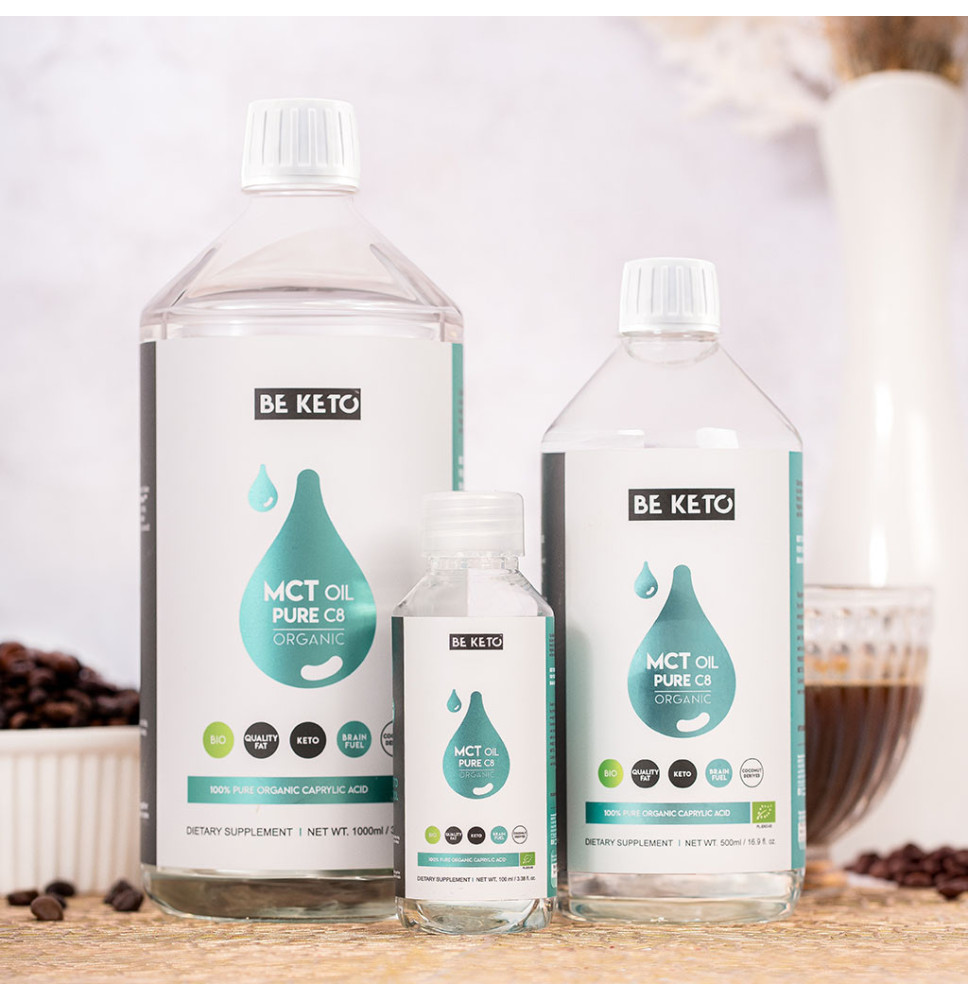 Olej MCT C8 - Naturalne źródło energii|100 ml, 250 ml, 500 ml, 1000 ml