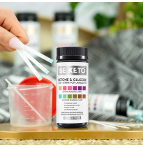 Testy Paskowe Glukoza i Ketony 100 szt. BeKeto™- szybki pomiar ketozy i glukozy