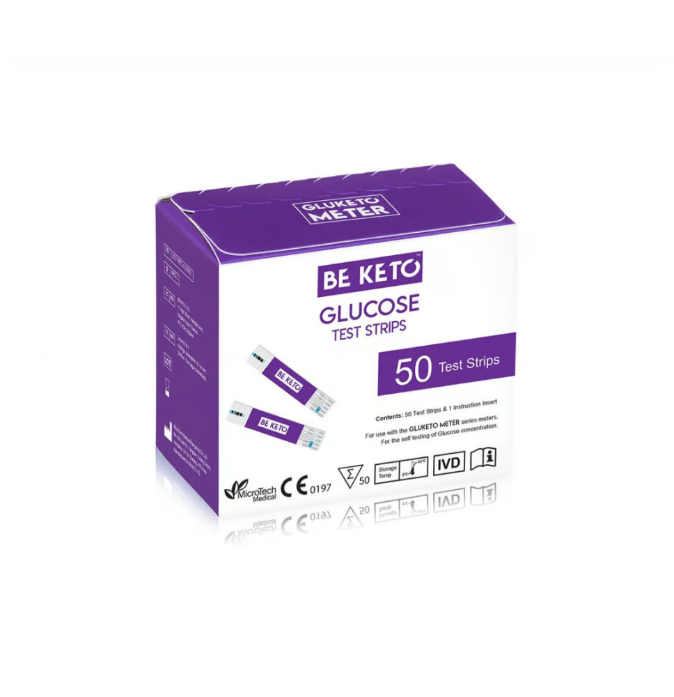 Paski do glukometru GluKeto Meter 50 szt - szybki pomiar glukozy