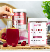 Keto Kolagen BeKeto™ z MCT 300 g – Dzika Malina | Collagen i energia