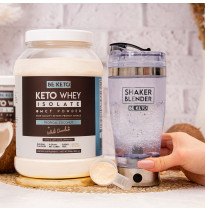 Keto Izolat Białka z MCT Kokos i Biała Czekolada 300g, 800g|BeKeto