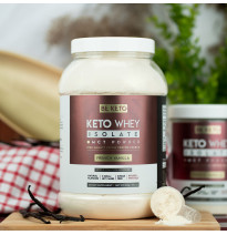 Keto Izolat Białka z MCT Kokos i Biała Czekolada 300g, 800g|BeKeto