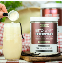 Keto Izolat Białka z MCT Kokos i Biała Czekolada 300g, 800g|BeKeto