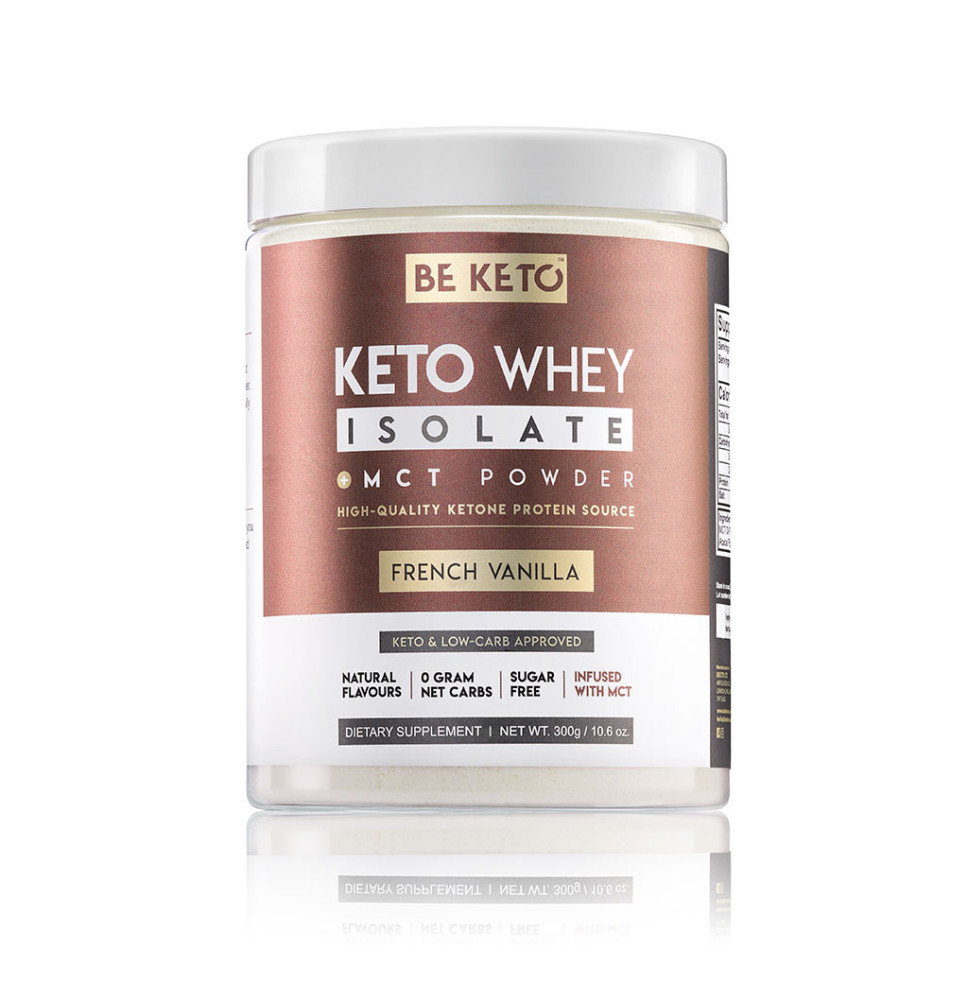 Keto Izolat Białka z MCT Kokos i Biała Czekolada 300g, 800g|BeKeto