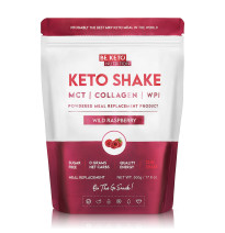 Diet Keto Shake Dzika Malina 500g|Niskowęglowodanowy Koktajl Proteinowy|BeKeto