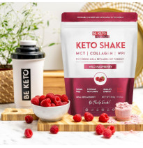 Diet Keto Shake Dzika Malina 500g|Niskowęglowodanowy Koktajl Proteinowy|BeKeto