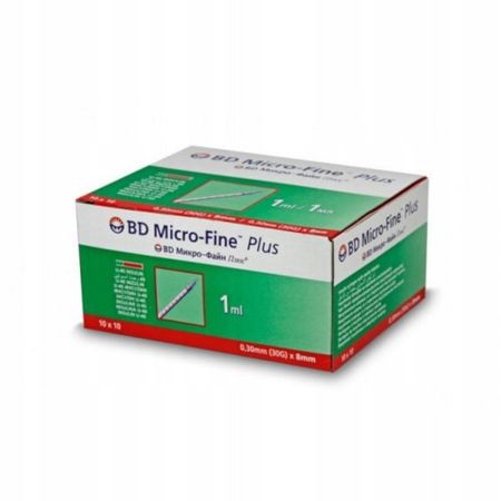 Strzykawki insulinowe BD 30G x 8 1ml U-40 ( 10SZT)