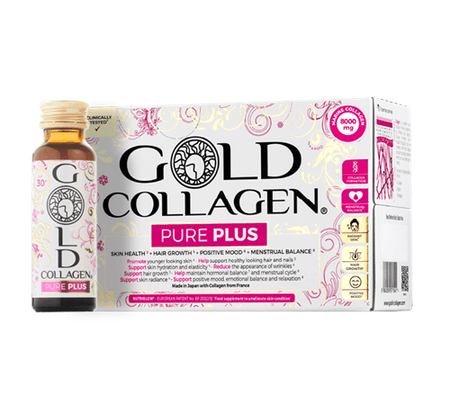 Gold Collagen Pure Plus Skin, Hair & Nail Health Liquid Supplement 50 ml x 10 | Kolagen do picia