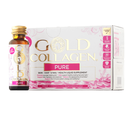 Gold Collagen Pure Skin, Hair & Nail Health Liquid Supplement 50 ml x 10 | Kolagen do picia