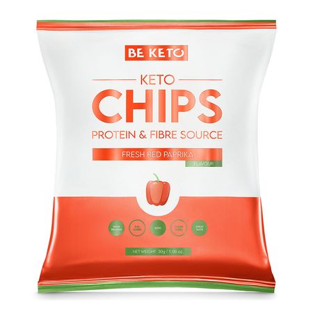 Keto Chipsy – Świeża Czerwona Papryka 30g