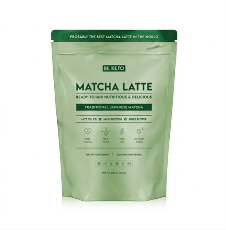 Matcha Latte (Olej MCT C8 & Białko & Ghee) – Tradycyjna Japońska 250g