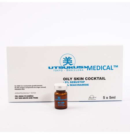 Utsukusy Oily Skin Coctail - Ampułki do mezoterapii mikroigłowej