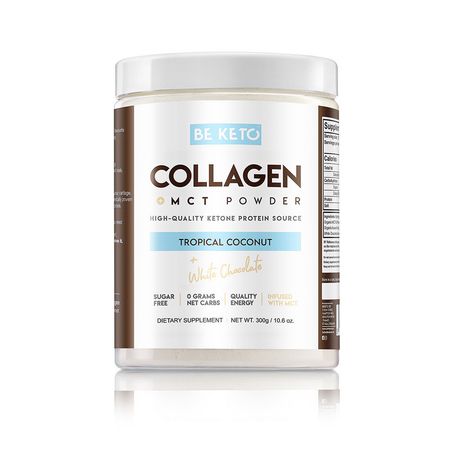 Keto Kolagen z olejem MCT - Kokos & Biała Czekolada 300G