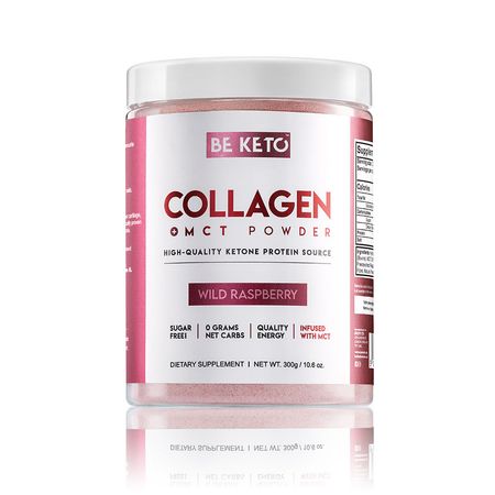 Keto Kolagen z olejem MCT - Dzika Malina 300G